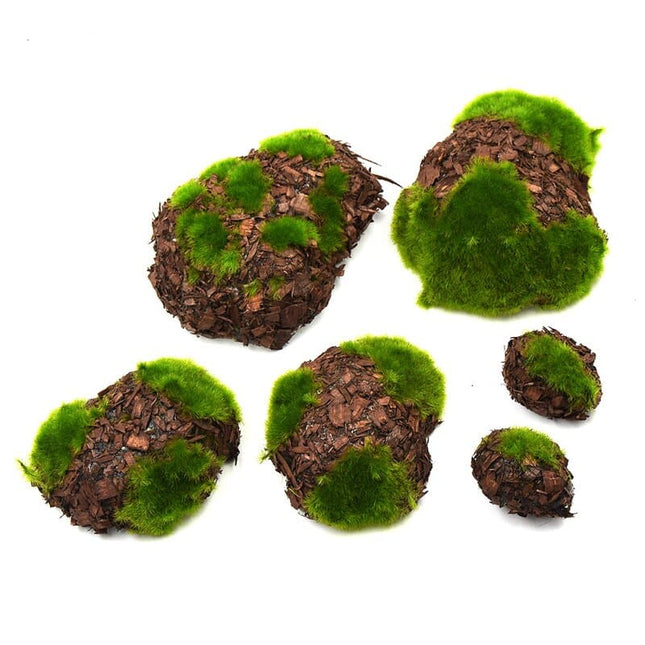 Wood Chip With Green Moss (6 pcs) - Wnkrs