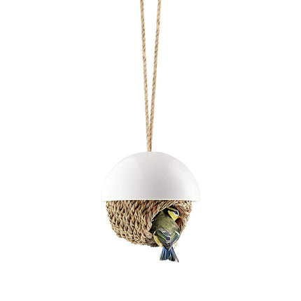 Hanging Woven Porcelain Bird Shelter - wnkrs