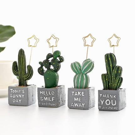 Cute Cactus Photo Holder - Wnkrs