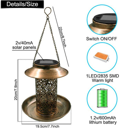 Solar Energy Bird Feeder - wnkrs