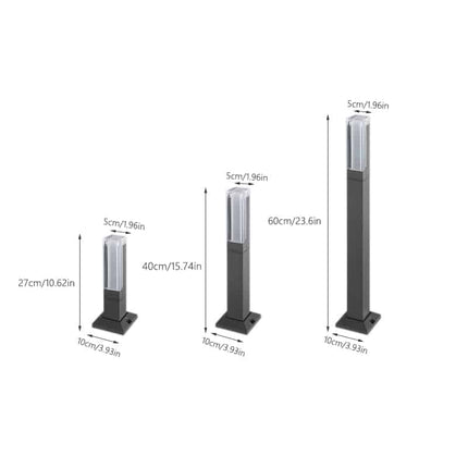 Aluminum LED Garden Pillar Light - Wnkrs