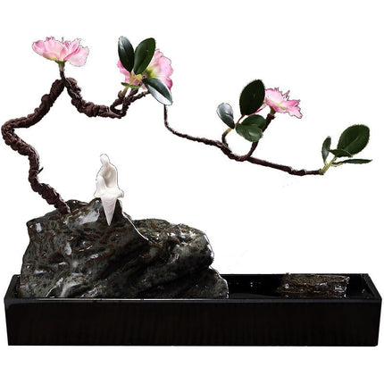 110V/220V Indoor Floral Feng Shui Water Fountain - wnkrs
