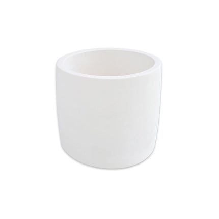 Round White Ceramic Planter - wnkrs