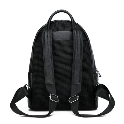 Plaid Men's Genuine Leather Backpack - Wnkrs