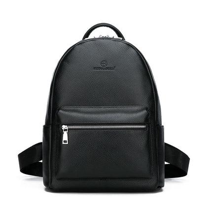 Plaid Men's Genuine Leather Backpack - Wnkrs