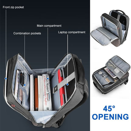 Thin Design Melange Color USB Backpack - Wnkrs