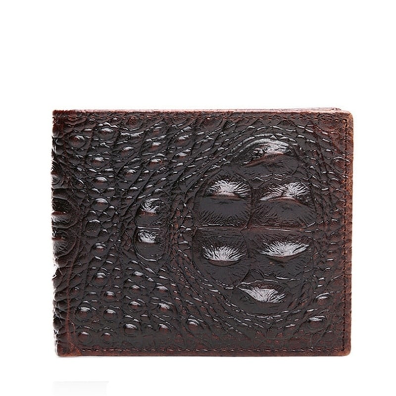 Men's Crocodile Skin Patterned Wallet