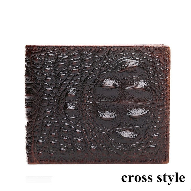 Men's Crocodile Skin Patterned Wallet - Wnkrs