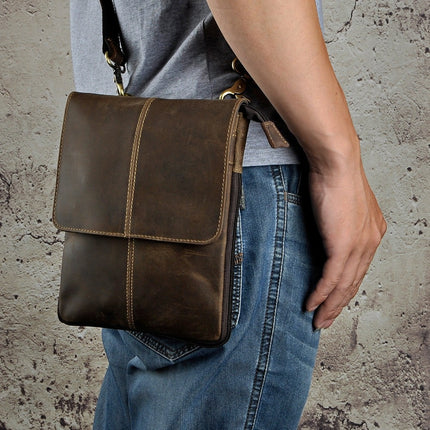 Slim Leather Messenger Bag for Men - Wnkrs