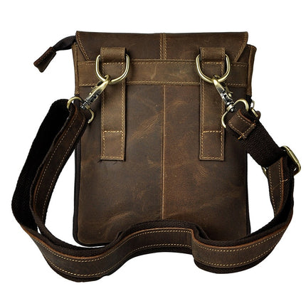 Slim Leather Messenger Bag for Men - Wnkrs