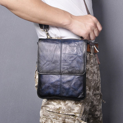 Slim Leather Messenger Bag for Men - Wnkrs