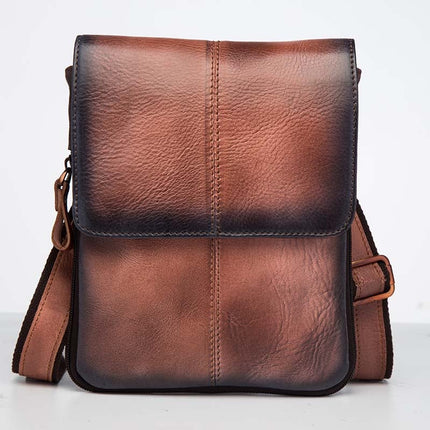Slim Leather Messenger Bag for Men - Wnkrs