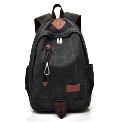 Casual Solid Men's Canvas Laptop Backpack - Wnkrs