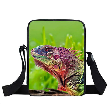 Messenger Bag With Frog Print - Wnkrs