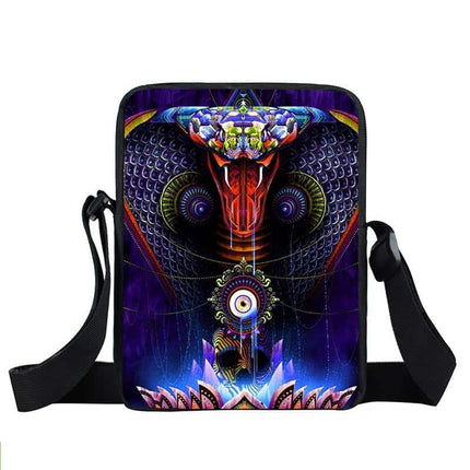 Messenger Bag With Frog Print - Wnkrs