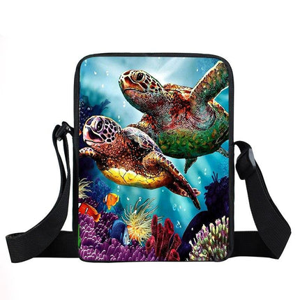 Messenger Bag With Frog Print - Wnkrs