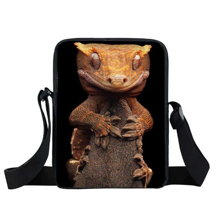 Messenger Bag With Frog Print - Wnkrs