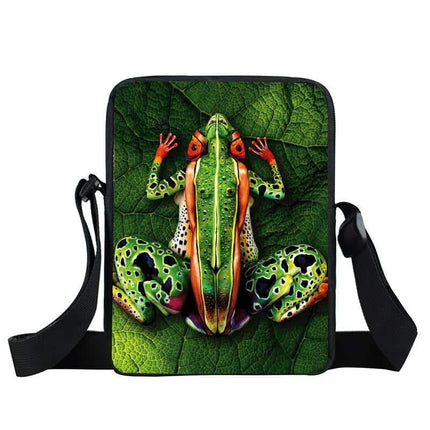 Messenger Bag With Frog Print - Wnkrs