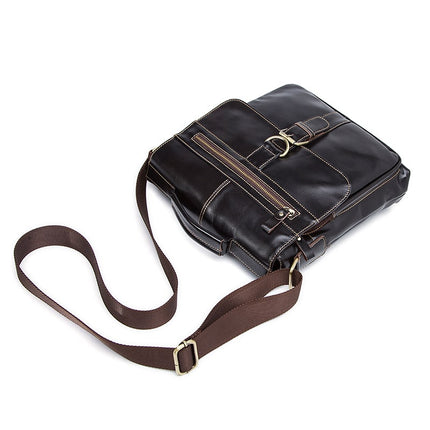 Men's Leather Crossbody Bag - Wnkrs