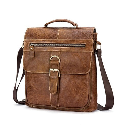 Men's Leather Crossbody Bag - Wnkrs