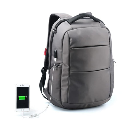 Men's Waterproof Backpack With External USB Charger - Wnkrs