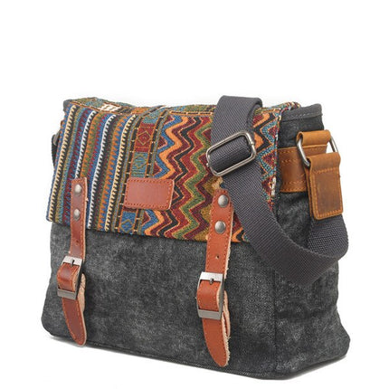 Boho Ornament Printed Crossbody Men's Bag - Wnkrs