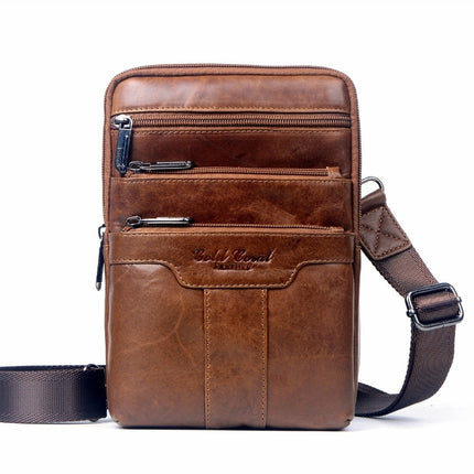 Genuine Cow Leather Men's Crossbody Bag - Wnkrs
