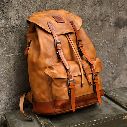 Men's Large Capacity Retro Backpack - Wnkrs