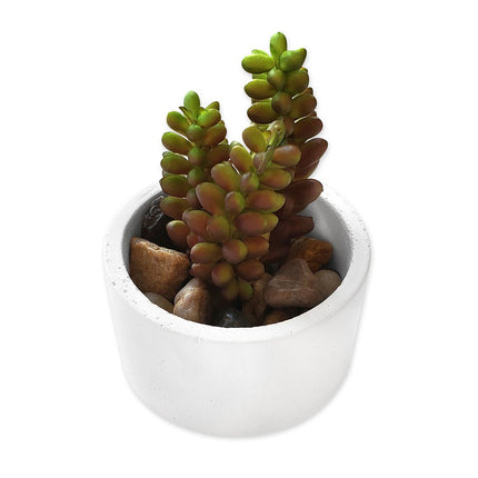 White Round Planter - wnkrs