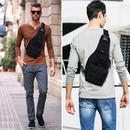 Black Multi Pocket Design Crossbody Bag - Wnkrs