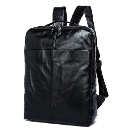 Business Men's Genuine Leather Backpack - Wnkrs