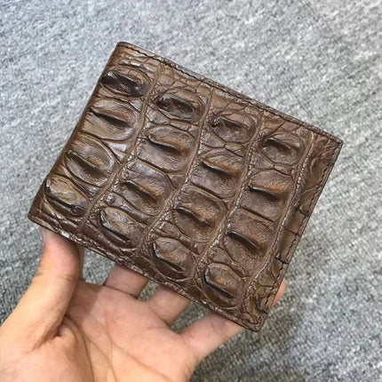 Men's Leather Crocodile Patterned Wallet - Wnkrs