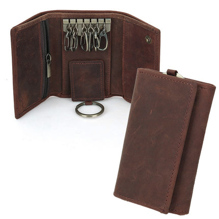 Men's Vintage Cowhide Key Wallet - Wnkrs