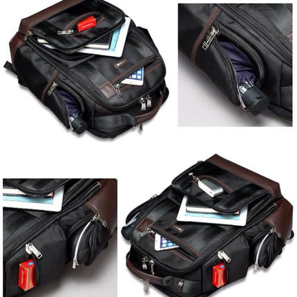 Men's Navy Color Laptop Backpack - Wnkrs