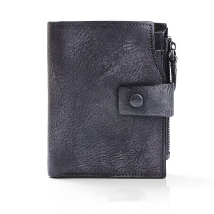 Casual Vintage Style Genuine Leather Men's Wallet - Wnkrs