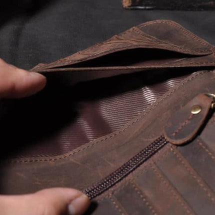 Vintage Style Genuine Leather Men’s Wallet - Wnkrs