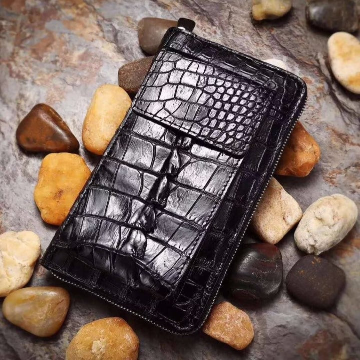 Elegant Crocodile Leather Men’s Wallet