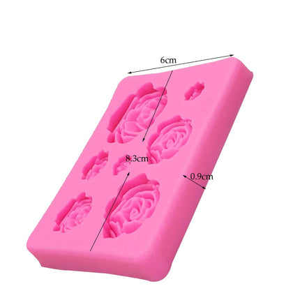 Rose Flowers Shaped Silicone Cake Mold - wnkrs