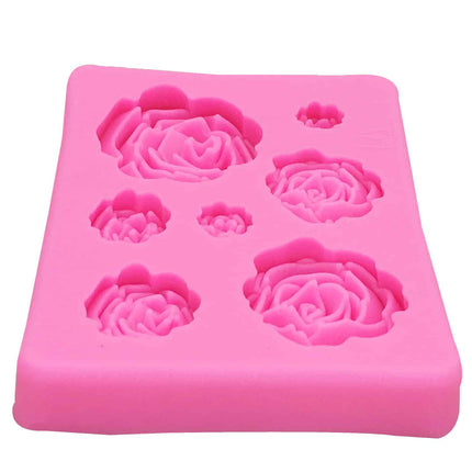 Rose Flowers Shaped Silicone Cake Mold - wnkrs