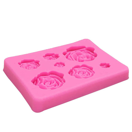 Rose Flowers Shaped Silicone Cake Mold - wnkrs