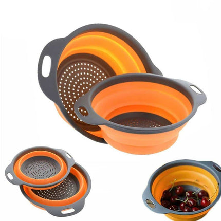 Round Foldable Silicone Colander - wnkrs