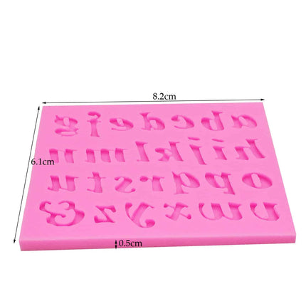 Letter and Number Silicone Cake Molds - wnkrs