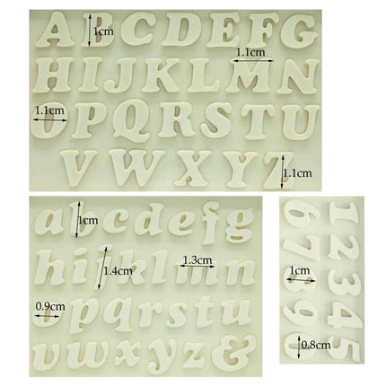 Letter and Number Silicone Cake Molds - wnkrs