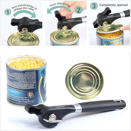 Ergonomic Stainless Steel Can Opener - wnkrs