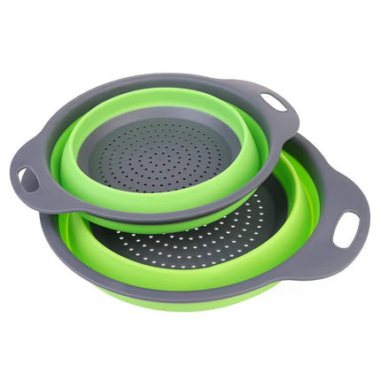 Foldable Round Silicone Colander - wnkrs