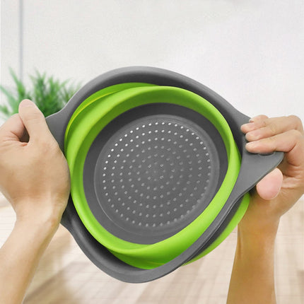 Foldable Round Silicone Colander - wnkrs
