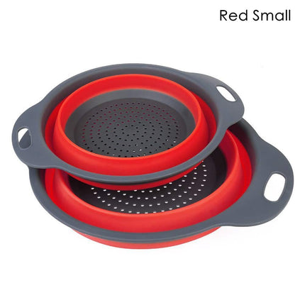Foldable Round Silicone Colander - wnkrs