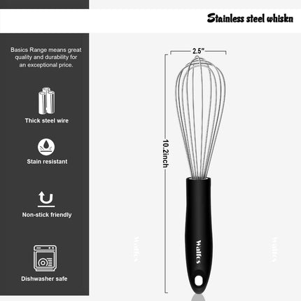 Stainless Steel Wire Manual Whisks 3 pcs Set - wnkrs