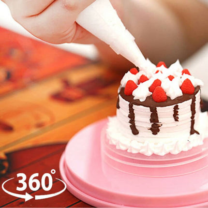 Pink Rotating Anti-Skid Cake Turntable - wnkrs