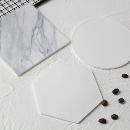 Marble Styled Non-Slip Silicone Coaster - wnkrs